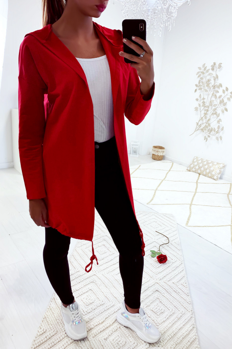 Gilet etoile imprimé Rouge