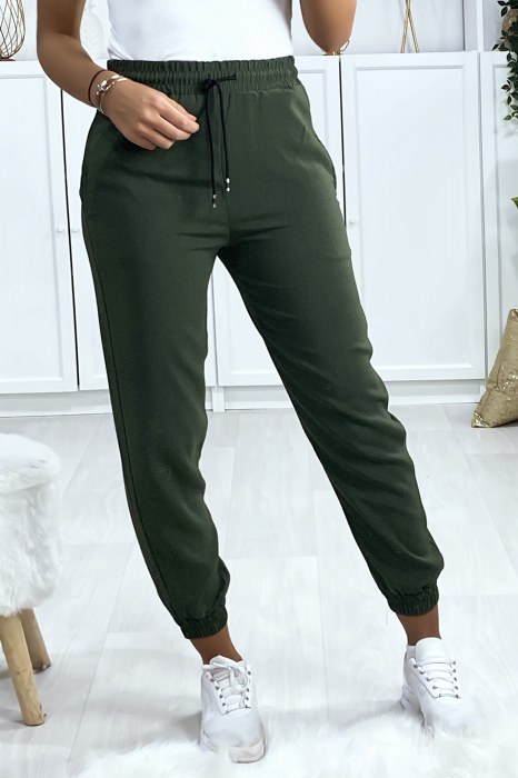 Jogging chic et sportive Kaki