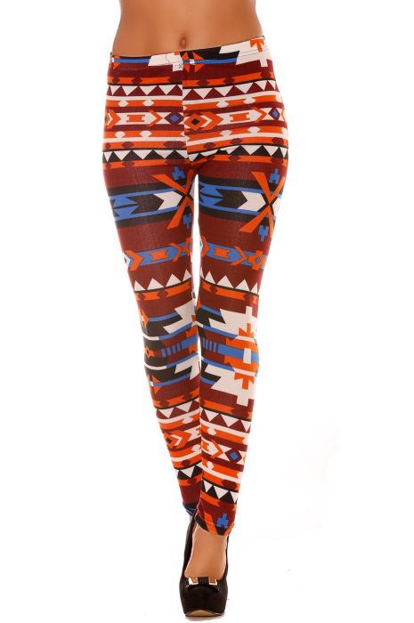 Legging à motif multicolore 