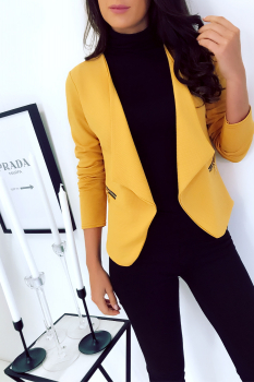 Blazer court élégant