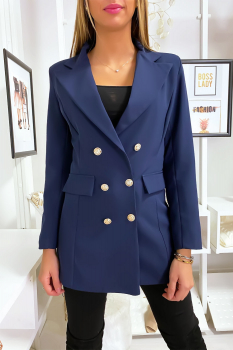 Blazer long Marine