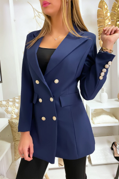 Blazer long Marine