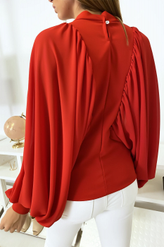Blouse ample élégante Rouge