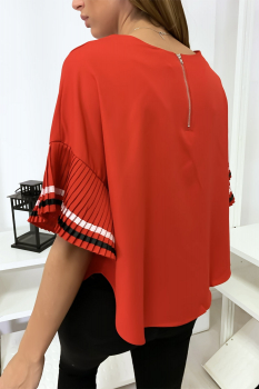 Blouse fluide Rouge