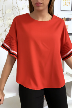 Blouse fluide Rouge