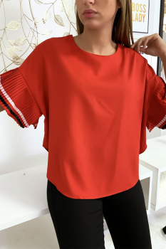 Blouse fluide Rouge