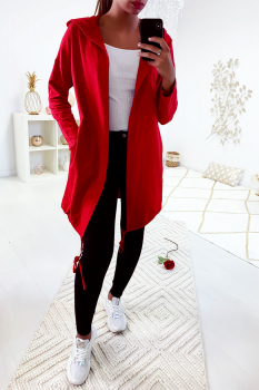 Gilet etoile imprimé Rouge