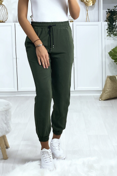 Jogging chic et sportive Kaki