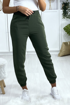 Jogging chic et sportive Kaki