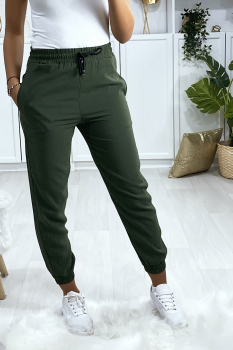 Jogging chic et sportive Kaki