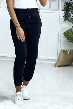 Jogging chic et sportive Noir