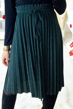 Jupe 3/4 à plis Vert