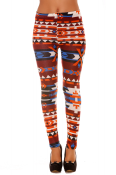 Legging à motif multicolore 