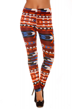 Legging à motif multicolore 