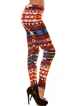 Legging à motif multicolore 