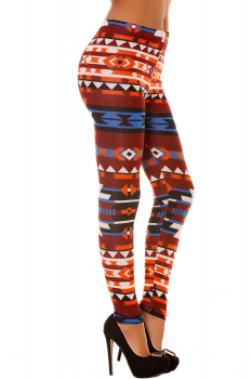 Legging à motif multicolore 