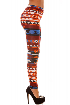 Legging à motif multicolore 