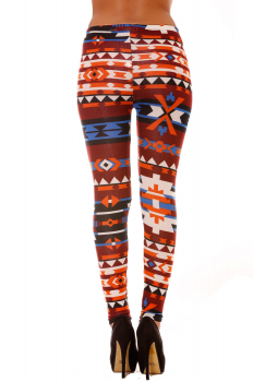 Legging à motif multicolore 