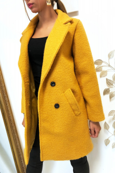 Manteau chaud Moutarde