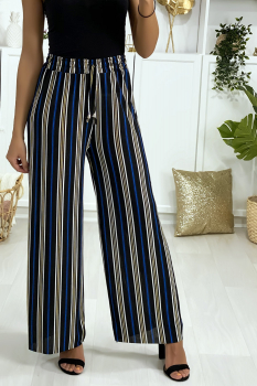 Pantalon ample à rayure tendance Royal