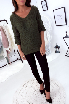 Pull long dos en croix
