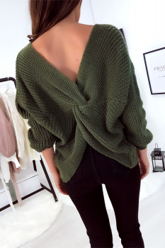 Pull long dos en croix