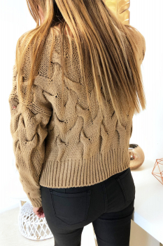 Pull maille tressé Noir