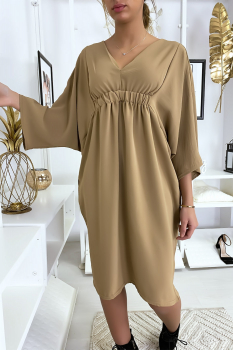 Robe ample chic Camel