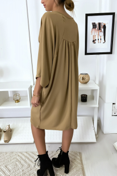 Robe ample chic Camel