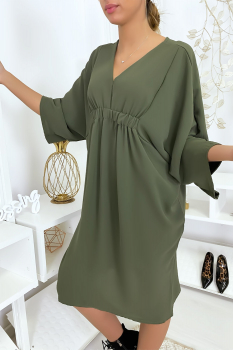 Robe ample chic Kaki