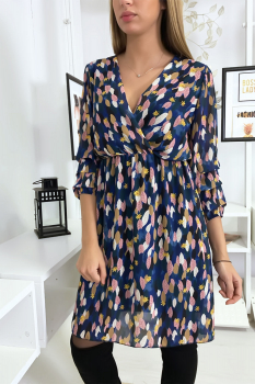 Robe fluide à motif royal