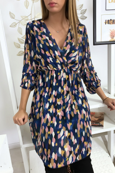 Robe fluide à motif royal