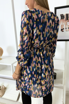Robe fluide à motif royal