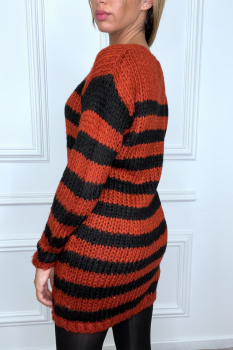robe pull rayée