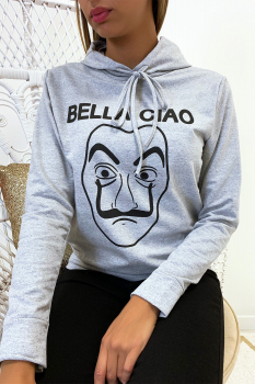 Sweat tendance La casa de papel Gris