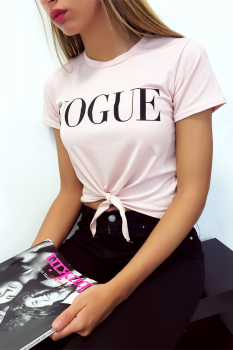 T-shirt court VOGUE Rose