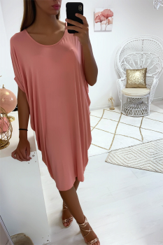 Tunique longue fluide agréable Rose