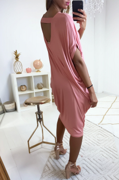 Tunique longue fluide agréable Rose